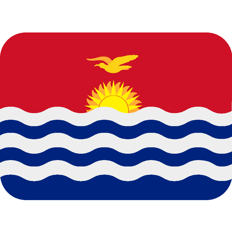 Sticker Flag: Kiribati