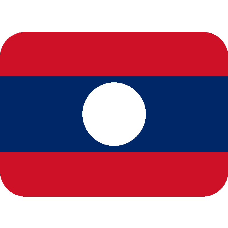 Sticker Flag: Laos
