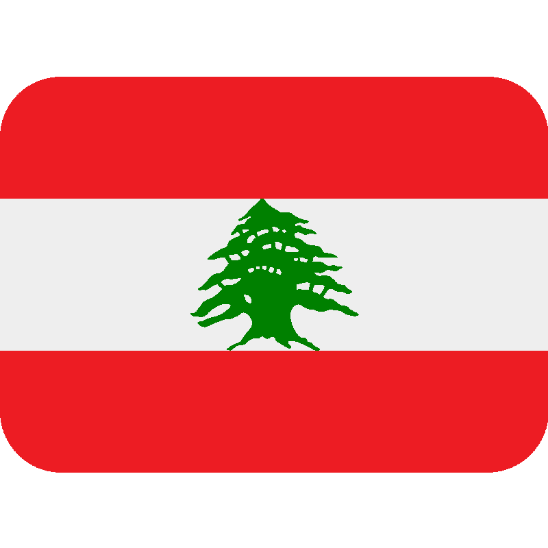 Sticker Flag: Lebanon