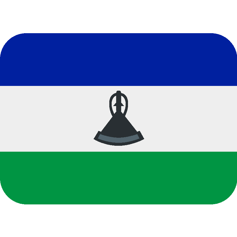 Sticker Flag: Lesotho