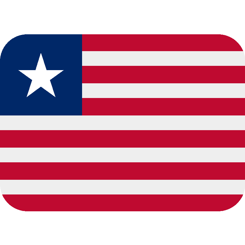 Sticker Flag: Liberia