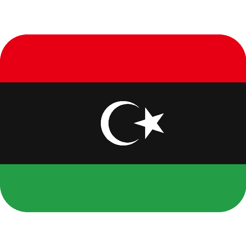 Sticker Flag: Libya