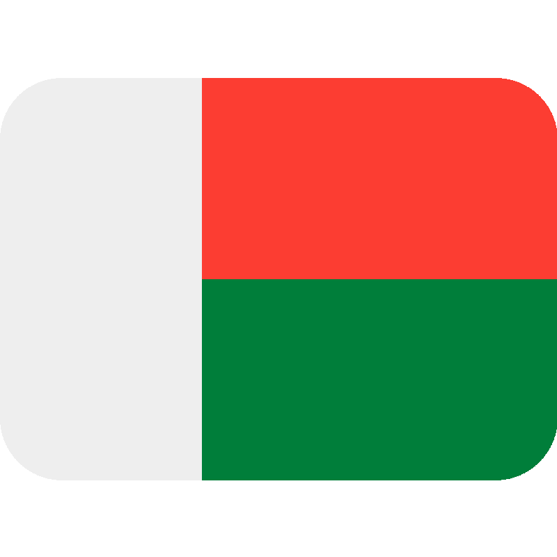 Sticker Flag: Madagascar
