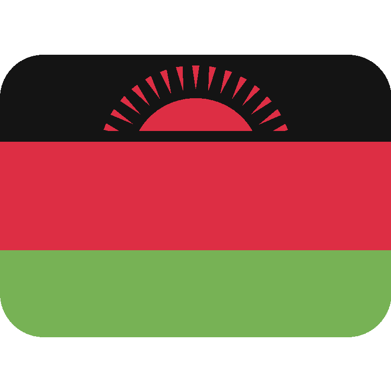 Sticker Flag: Malawi