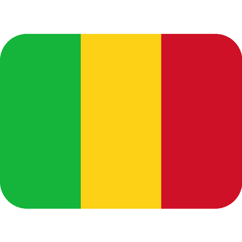 Sticker Flag: Mali