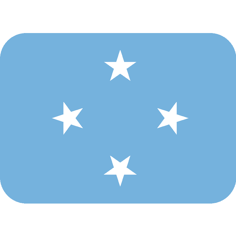 Sticker Flag: Micronesia