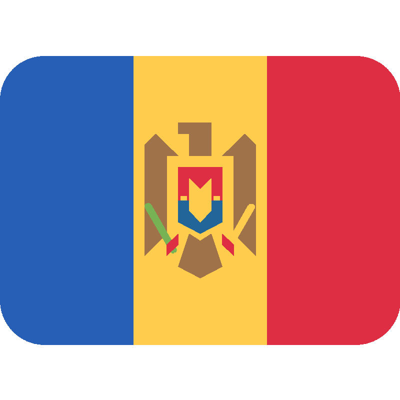 Sticker Flag: Moldova