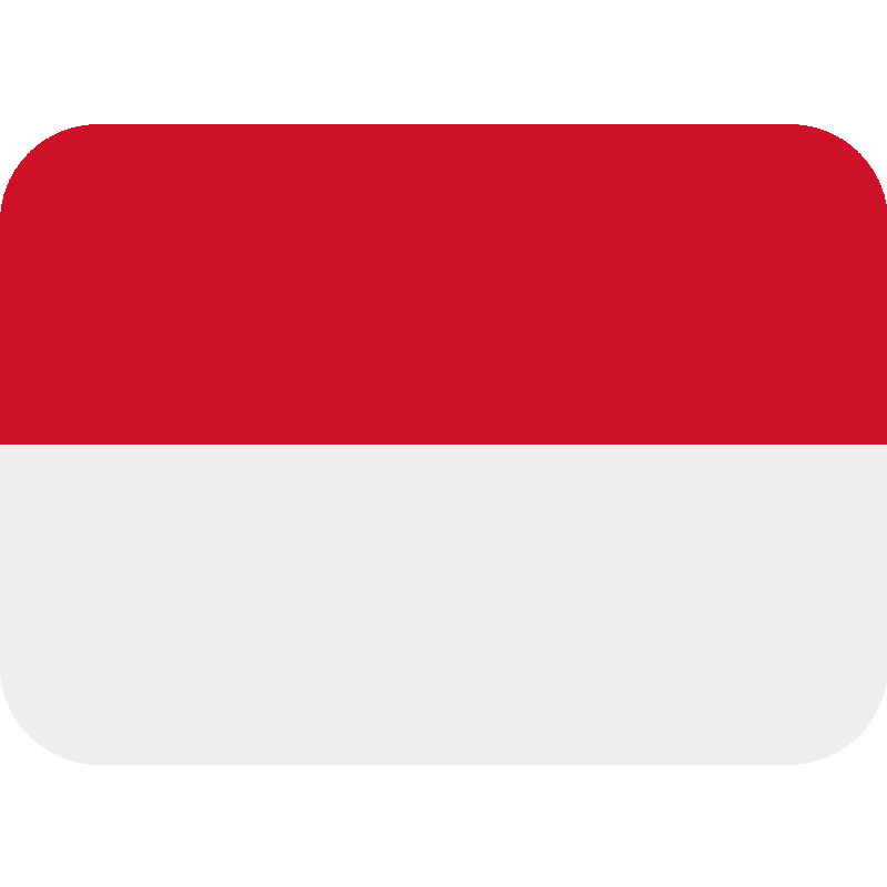 Sticker Flag: Monaco