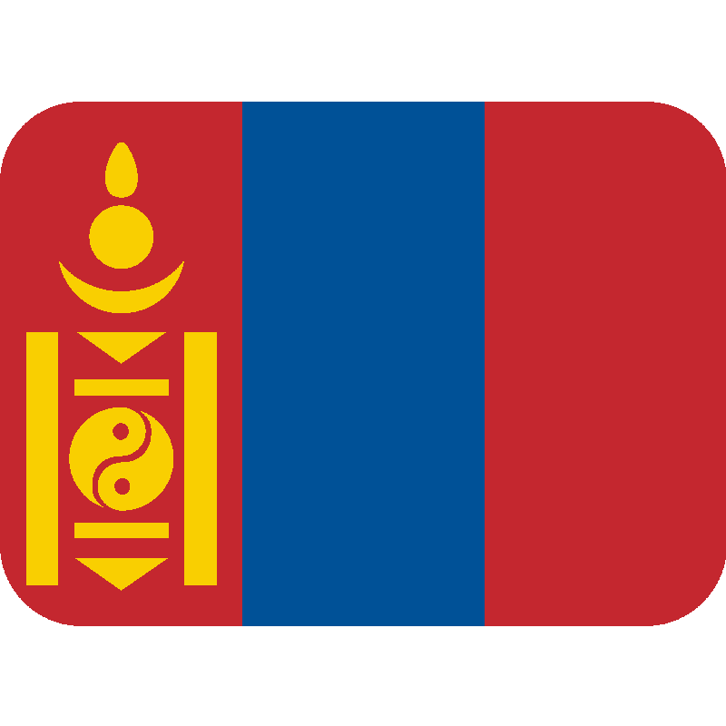 Sticker Flag: Mongolia