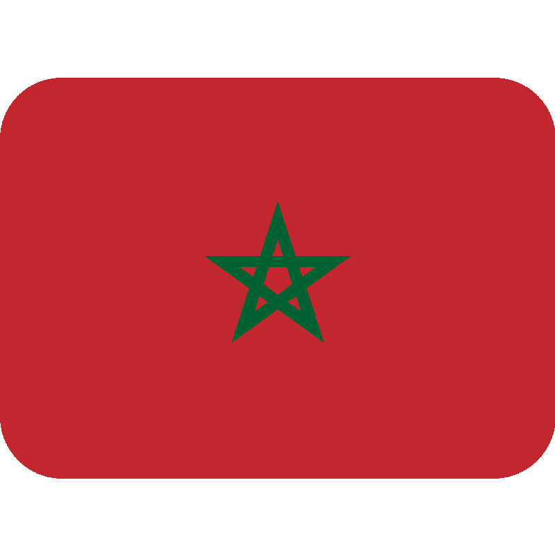 Sticker Flag: Morocco