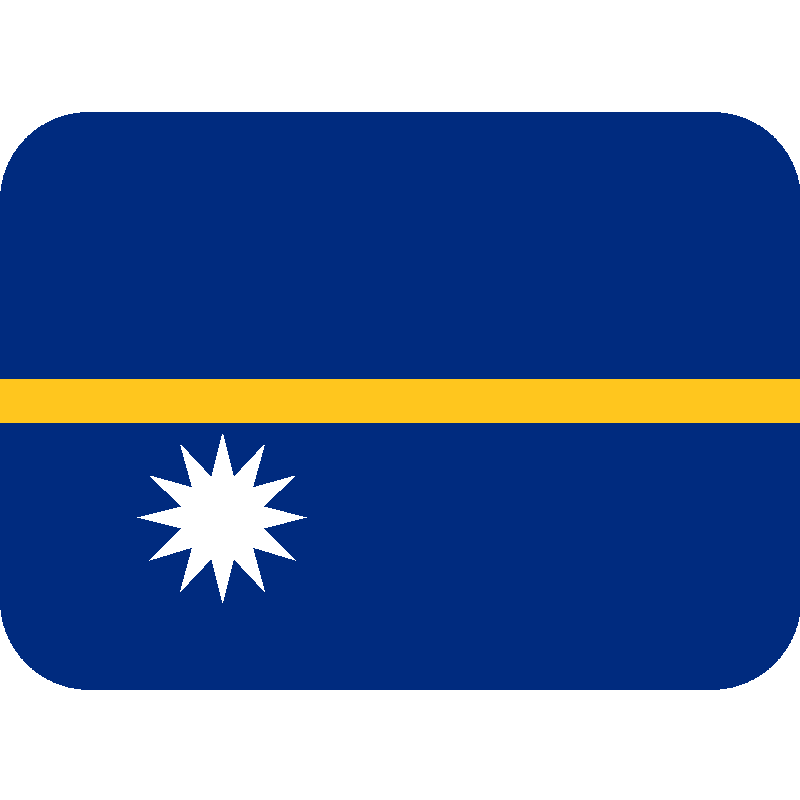 Sticker Flag: Nauru