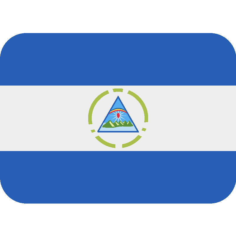 Sticker Flag: Nicaragua
