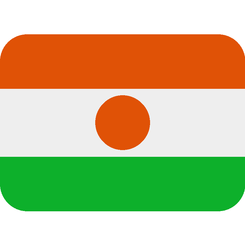 Sticker Flag: Niger
