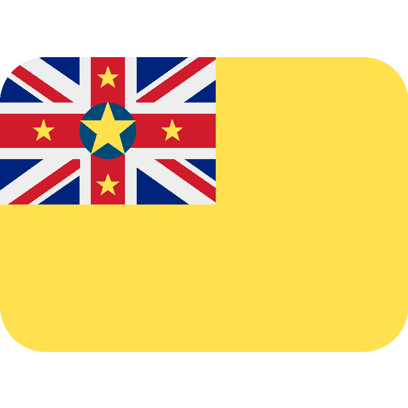 Sticker Flag: Niue