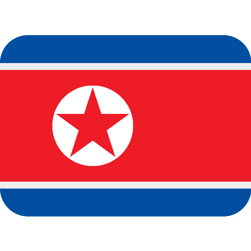 Sticker Flag: North Korea