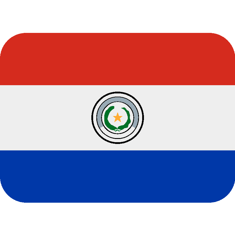 Sticker Flag: Paraguay