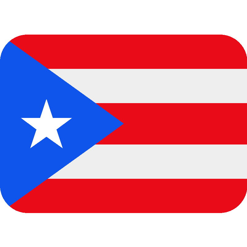 Sticker Flag: Puerto Rico