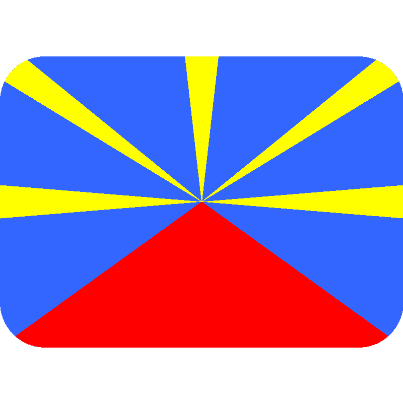 Sticker Flag: Réunion