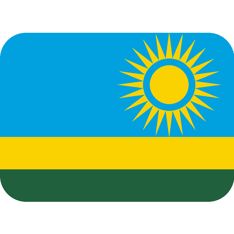 Sticker Flag: Rwanda