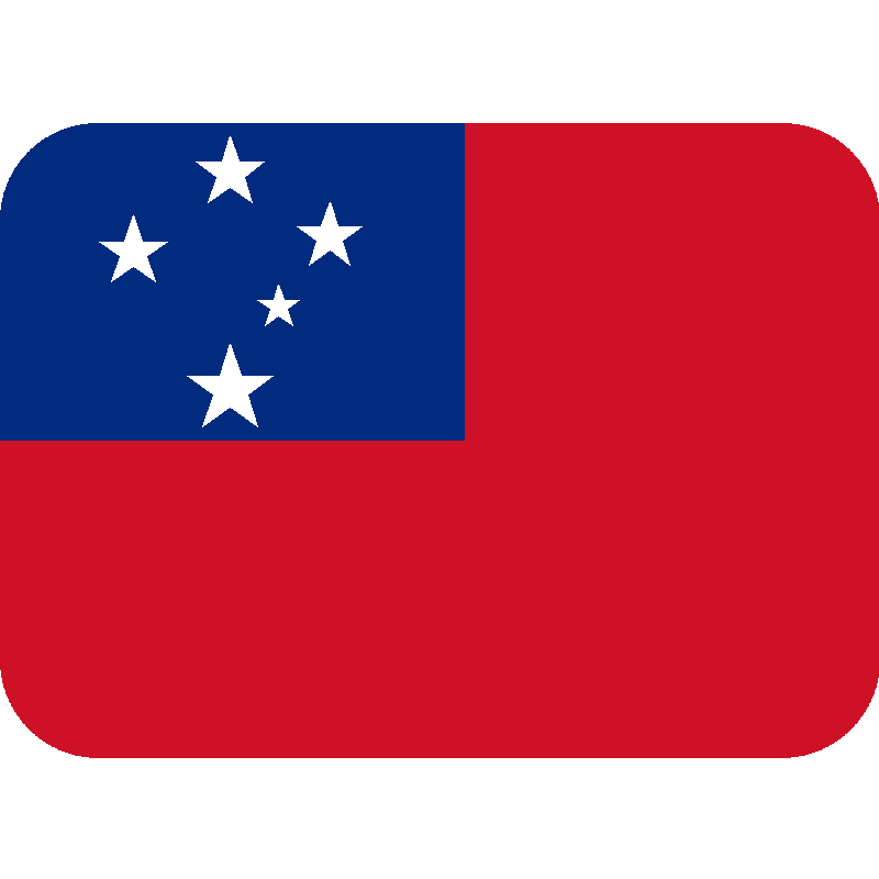 Sticker Flag: Samoa