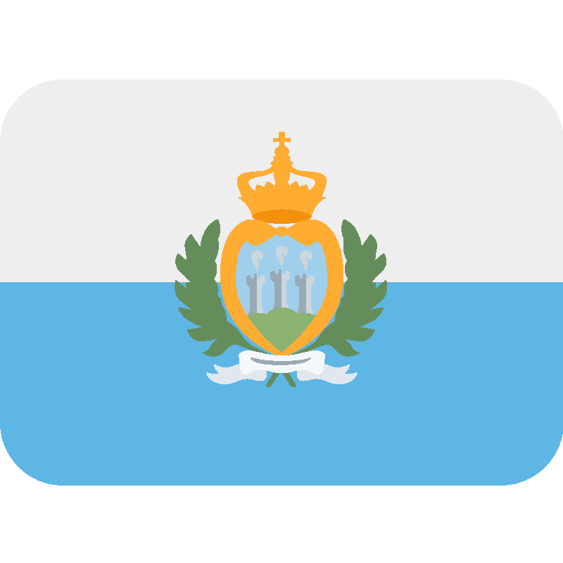 Sticker Flag: San Marino