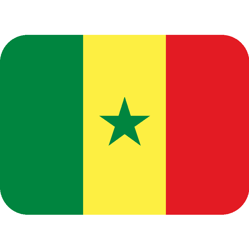 Sticker Flag: Senegal