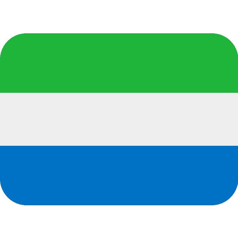Sticker Flag: Sierra Leone