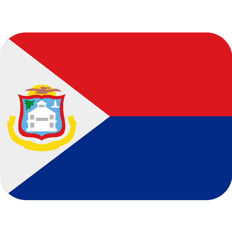 Sticker Flag: Sint Maarten
