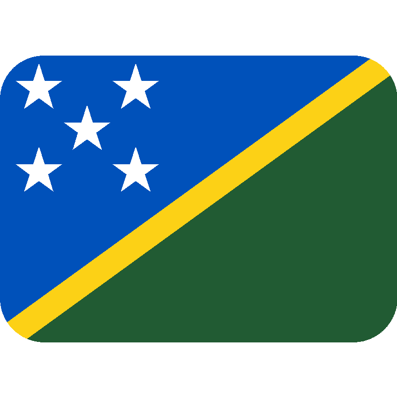 Sticker Flag: Solomon Islands