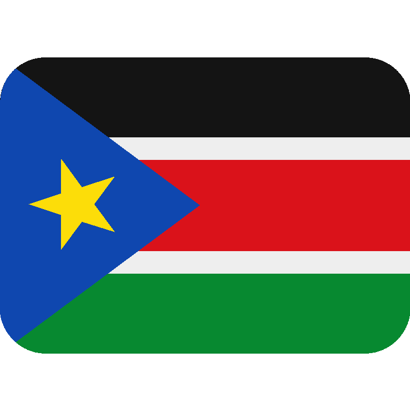 Sticker Flag: South Sudan