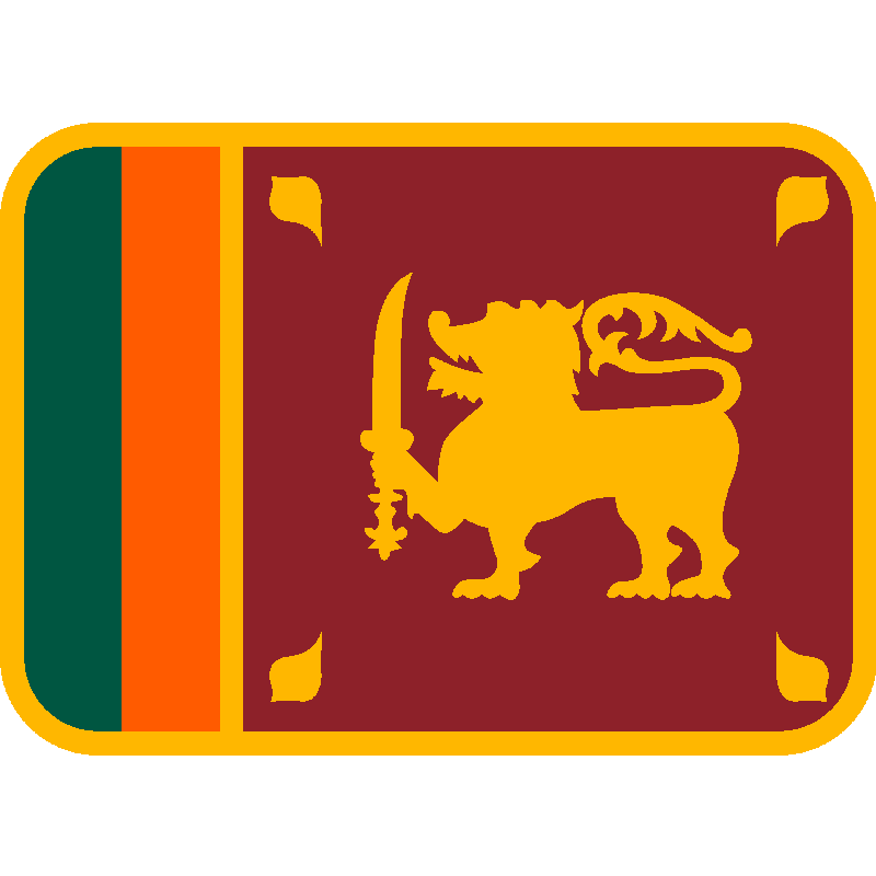 Sticker Flag: Sri Lanka