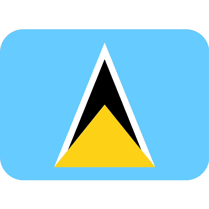 Sticker Flag: St. Lucia