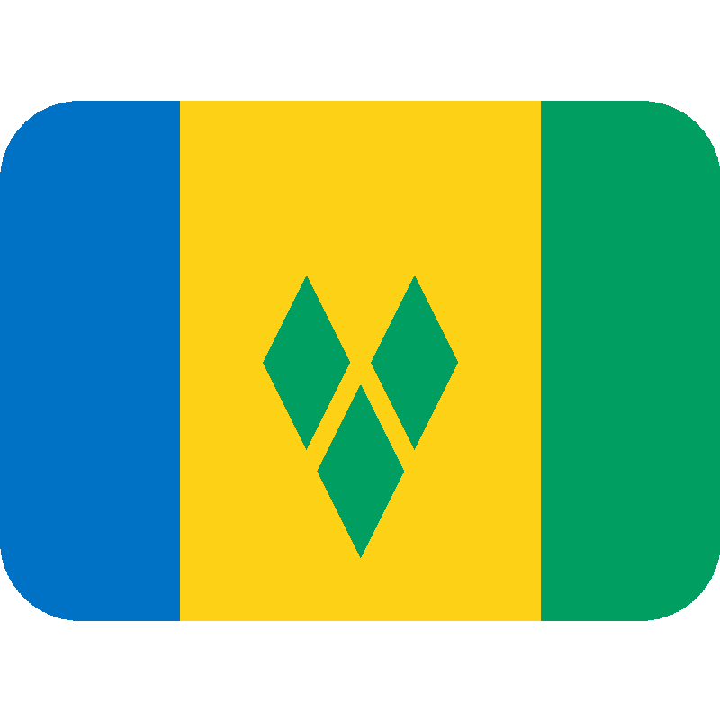 Sticker Flag: St. Vincent & Grenadines
