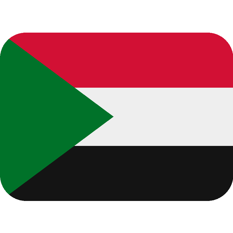 Sticker Flag: Sudan