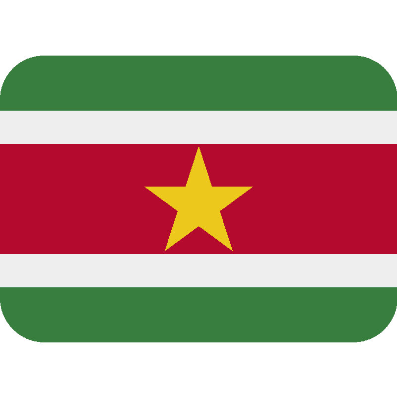 Sticker Flag: Suriname