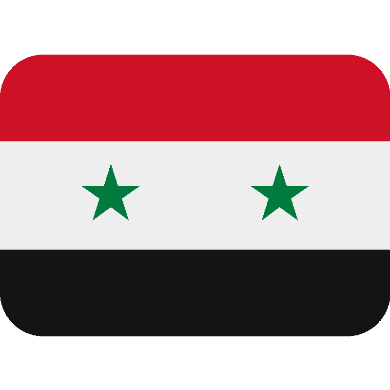 Sticker Flag: Syria