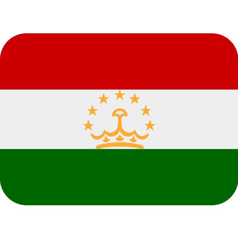 Sticker Flag: Tajikistan