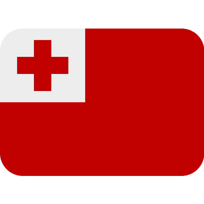Sticker Flag: Tonga
