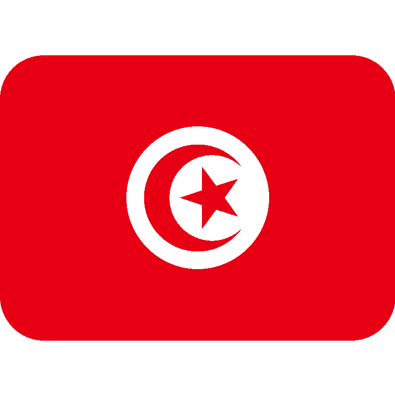 Sticker Flag: Tunisia