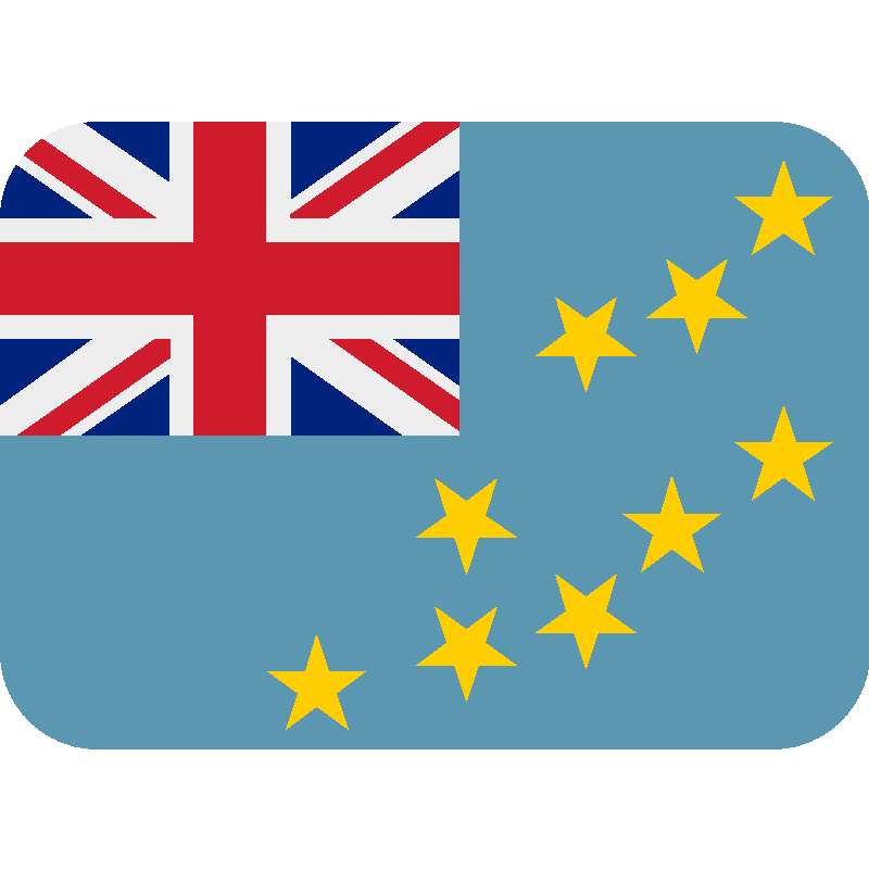Sticker Flag: Tuvalu