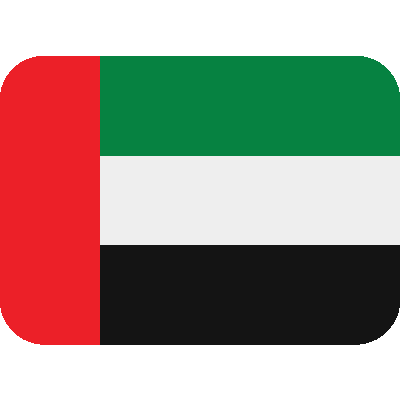Sticker Flag: United Arab Emirates
