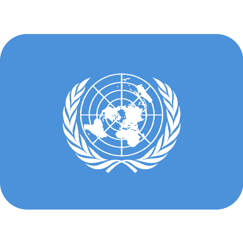 Sticker Flag: United Nations