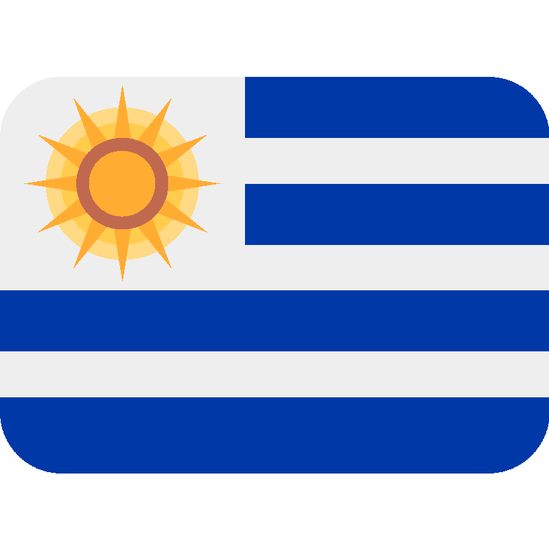 Sticker Flag: Uruguay