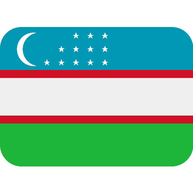 Sticker Flag: Uzbekistan