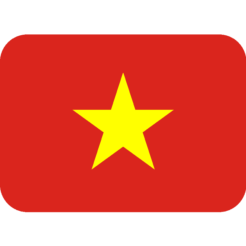 Sticker Flag: Vietnam
