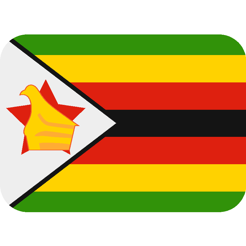 Sticker Flag: Zimbabwe
