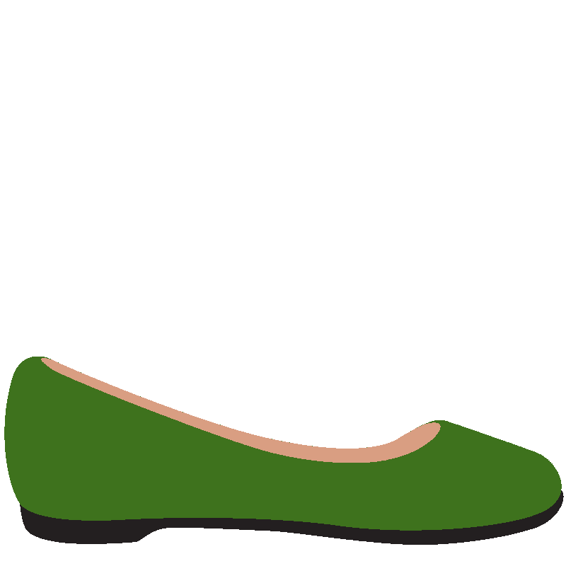 Sticker Flat Shoe