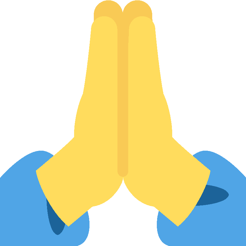 Sticker Folded Hands