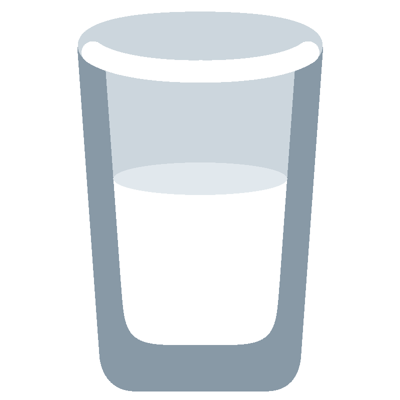 Sticker Glass Of Milk