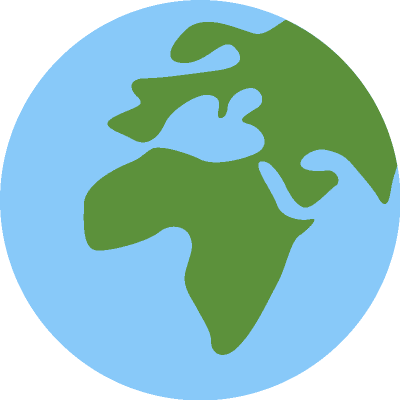Sticker Globe Showing Europe-Africa